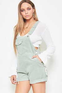 Sage Corduroy Overalls